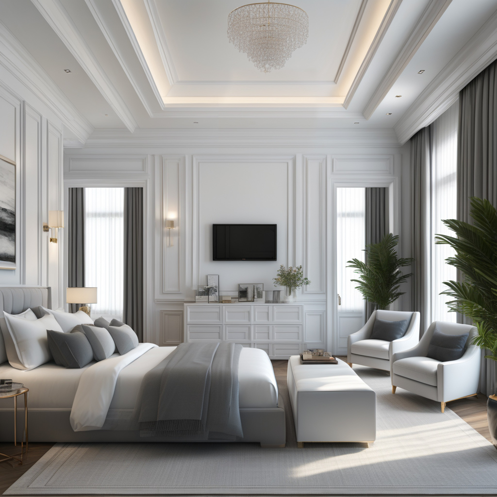 Mieszkanie w stylu Modern Classic w 110m²: Gdzie francuski design spotyka włoski marmur i szklane żyrandole z Murano